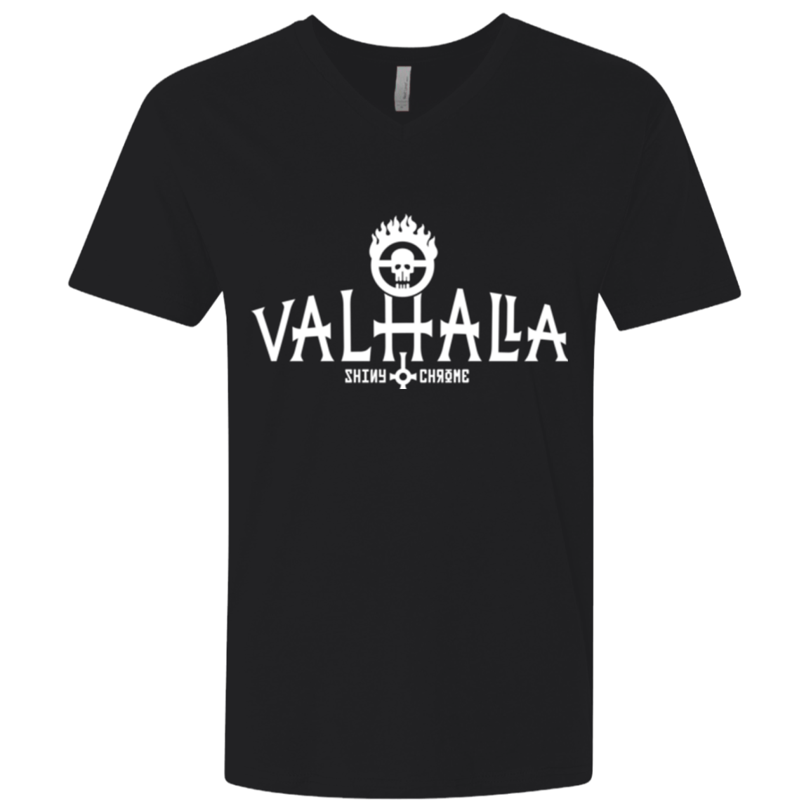 T-Shirts Black / X-Small Valhalla Shiny & Chrome Men's Premium V-Neck