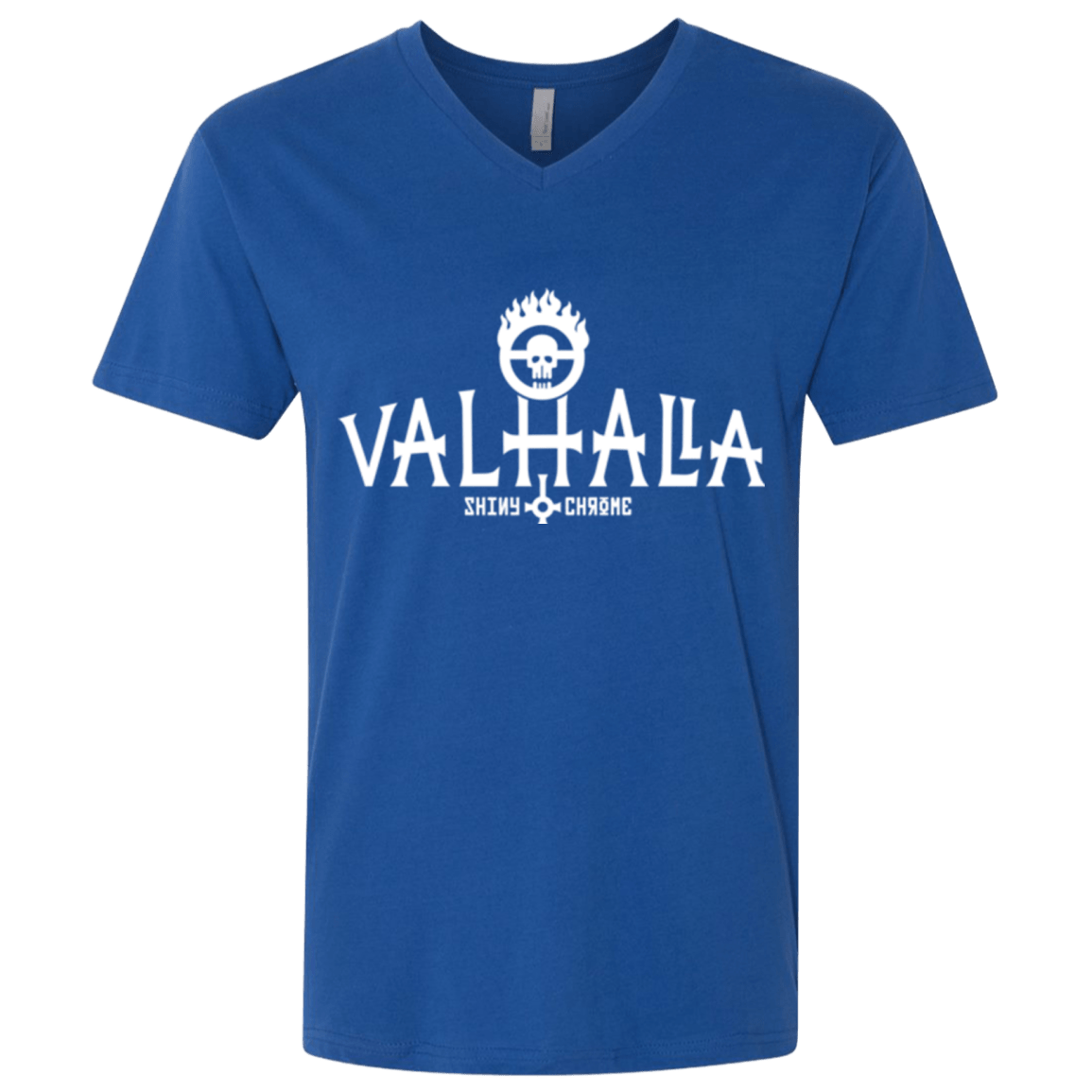 T-Shirts Royal / X-Small Valhalla Shiny & Chrome Men's Premium V-Neck