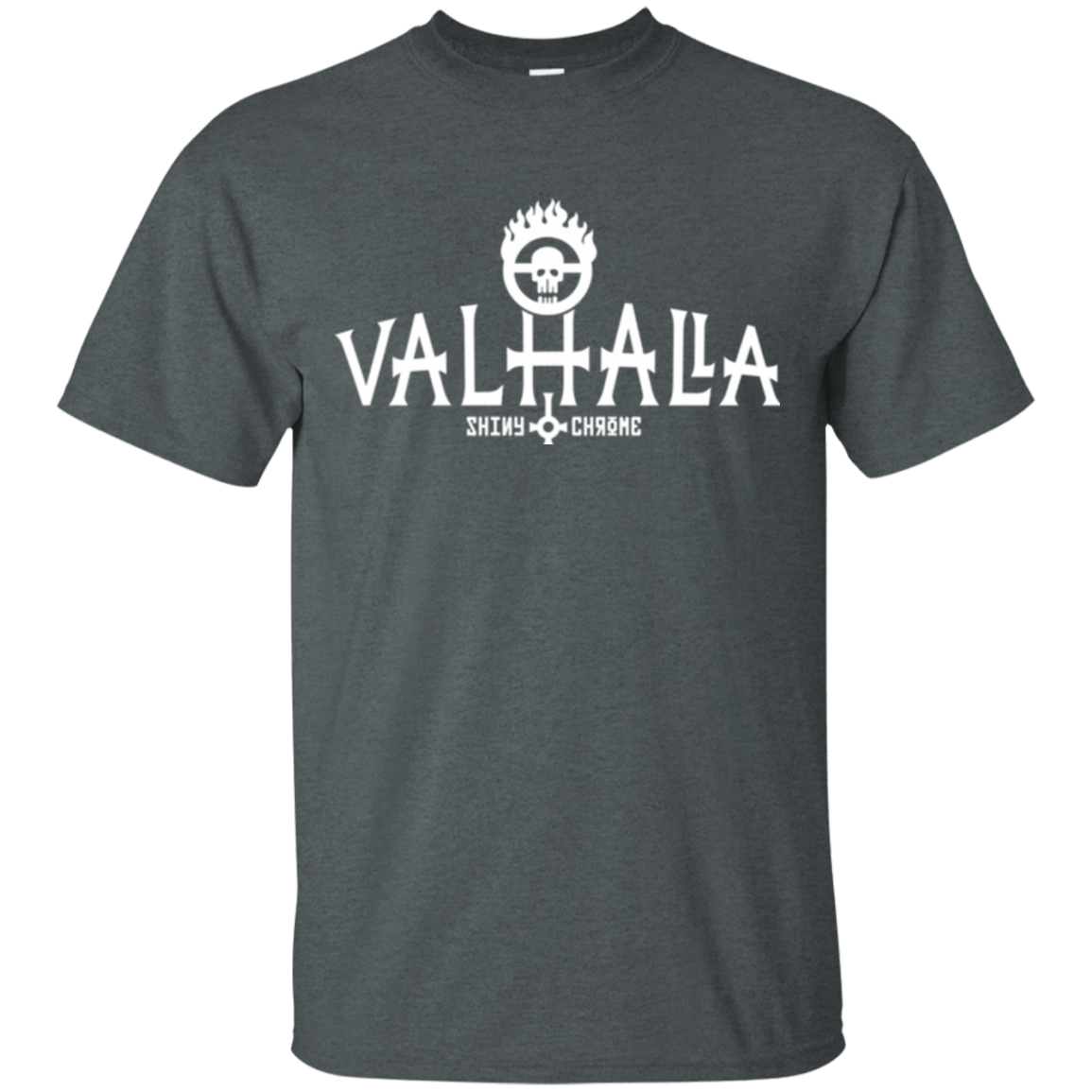 T-Shirts Dark Heather / Small Valhalla Shiny & Chrome T-Shirt