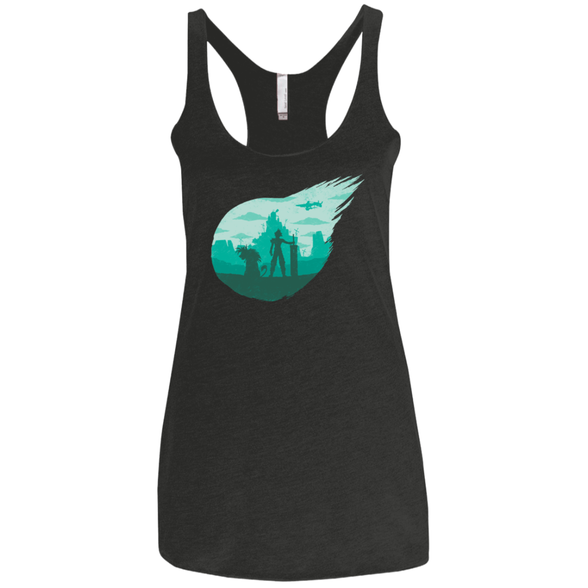 T-Shirts Vintage Black / X-Small Valley of the fallen stars Women's Triblend Racerback Tank