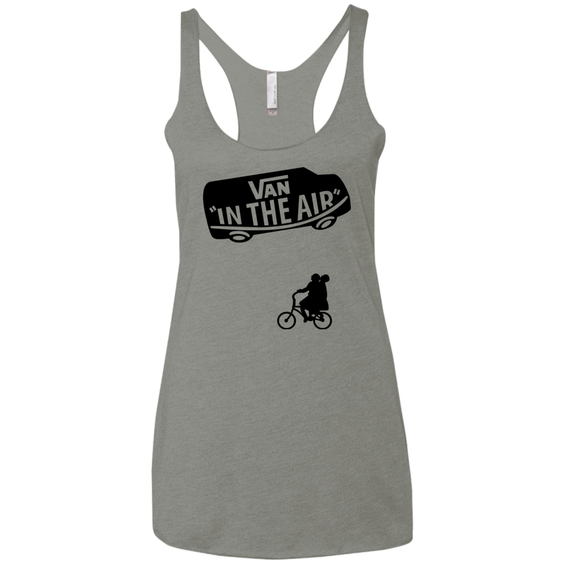 T-Shirts Venetian Grey / X-Small Van in the Air Women's Triblend Racerback Tank