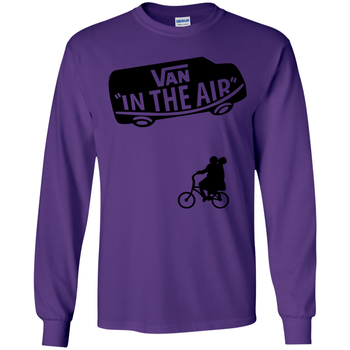 T-Shirts Purple / YS Van in the Air Youth Long Sleeve T-Shirt