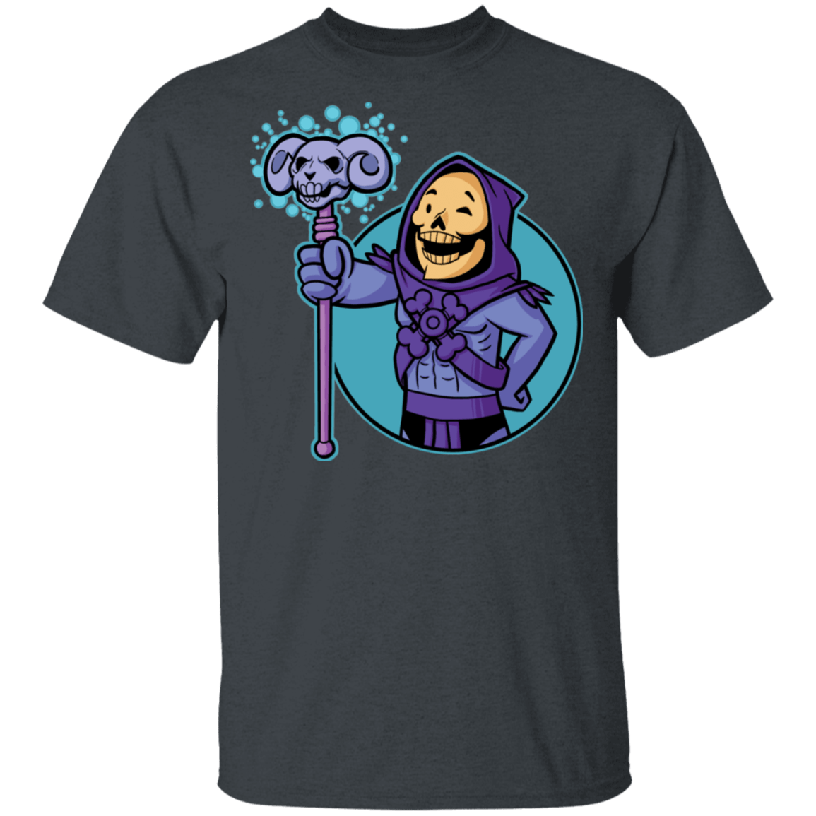 T-Shirts Dark Heather / S Vault Skeletor T-Shirt