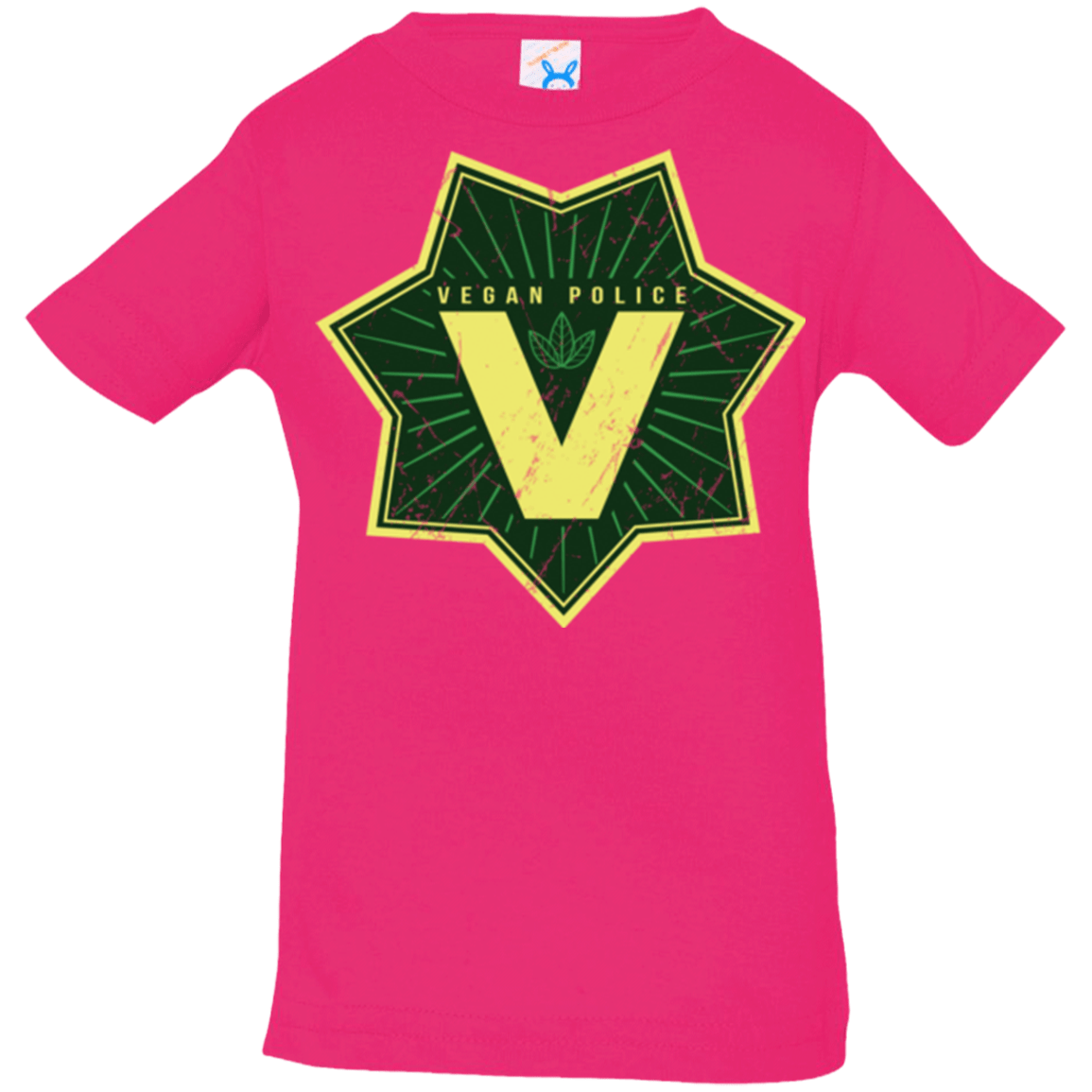 T-Shirts Hot Pink / 6 Months Vegan Police Infant PremiumT-Shirt