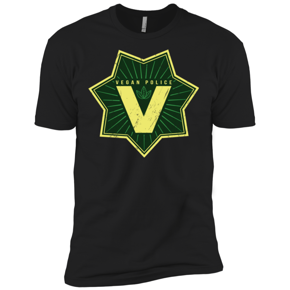 T-Shirts Black / X-Small Vegan Police Men's Premium T-Shirt