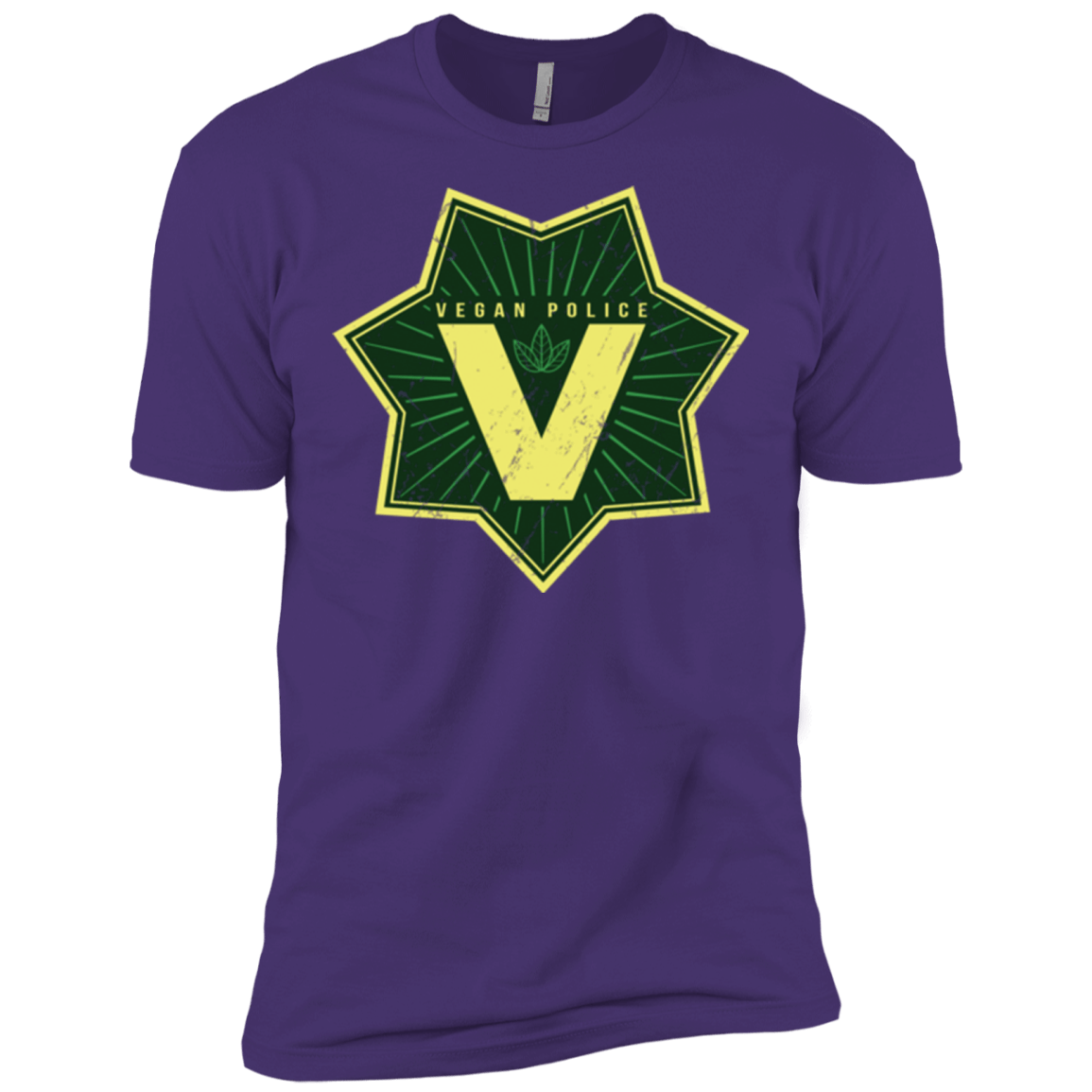 T-Shirts Purple / X-Small Vegan Police Men's Premium T-Shirt