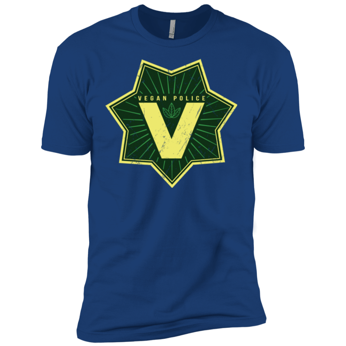 T-Shirts Royal / X-Small Vegan Police Men's Premium T-Shirt