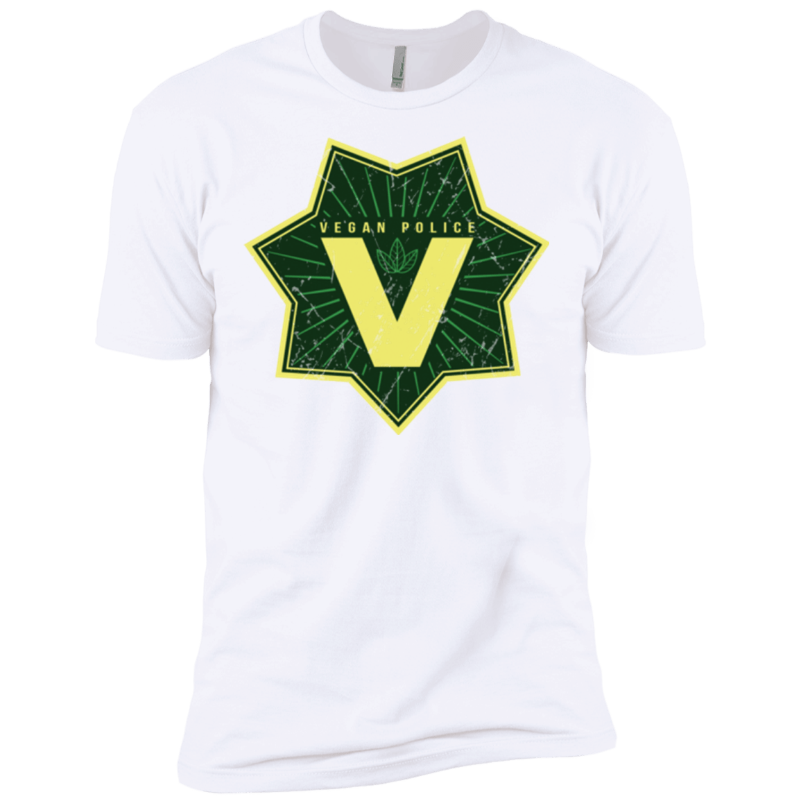 T-Shirts White / X-Small Vegan Police Men's Premium T-Shirt