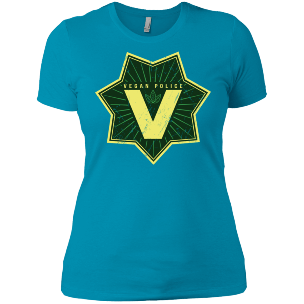T-Shirts Turquoise / X-Small Vegan Police Women's Premium T-Shirt