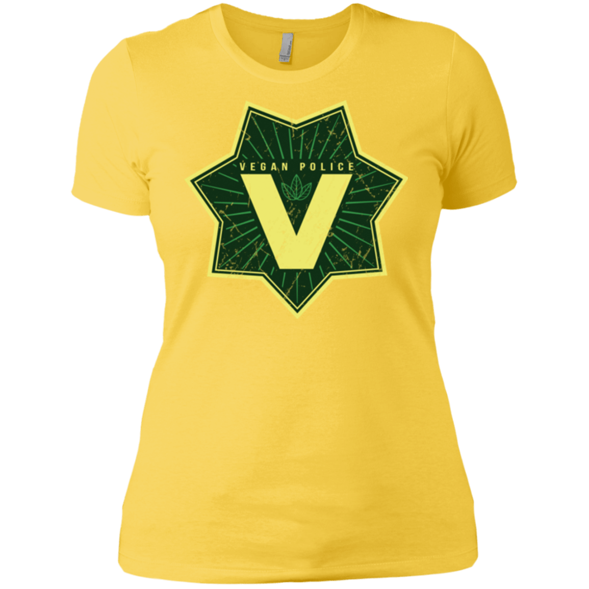 T-Shirts Vibrant Yellow / X-Small Vegan Police Women's Premium T-Shirt