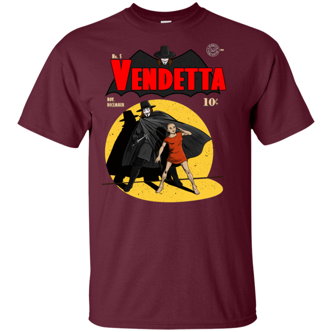 T-Shirts Maroon / S Vendetta T-Shirt