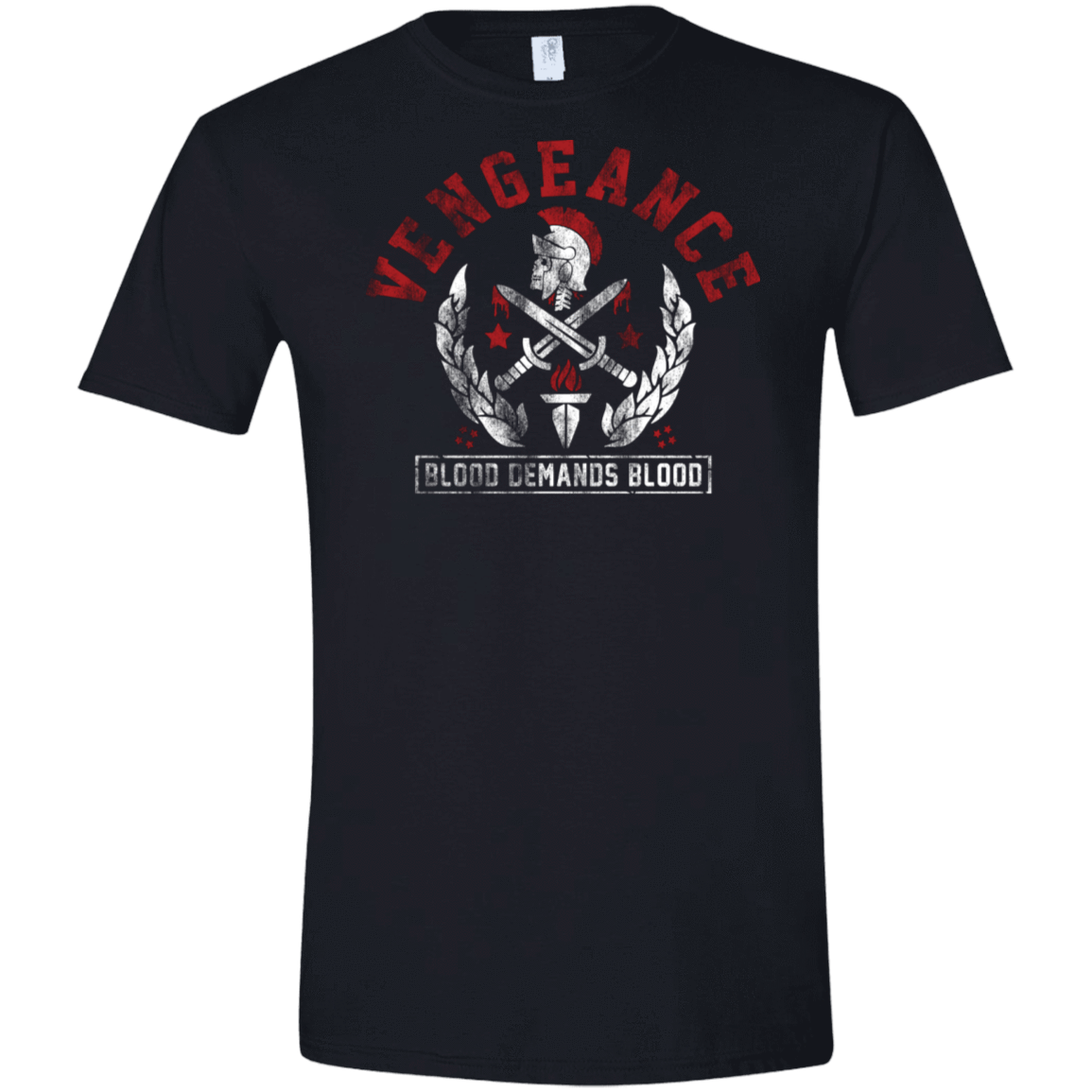 T-Shirts Black / S Vengeance Men's Semi-Fitted Softstyle