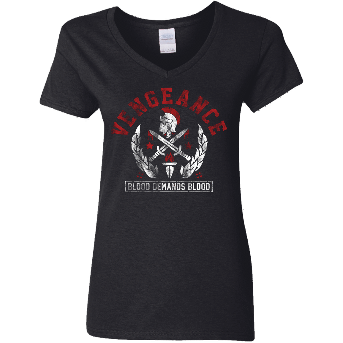 T-Shirts Black / S Vengeance Women's V-Neck T-Shirt
