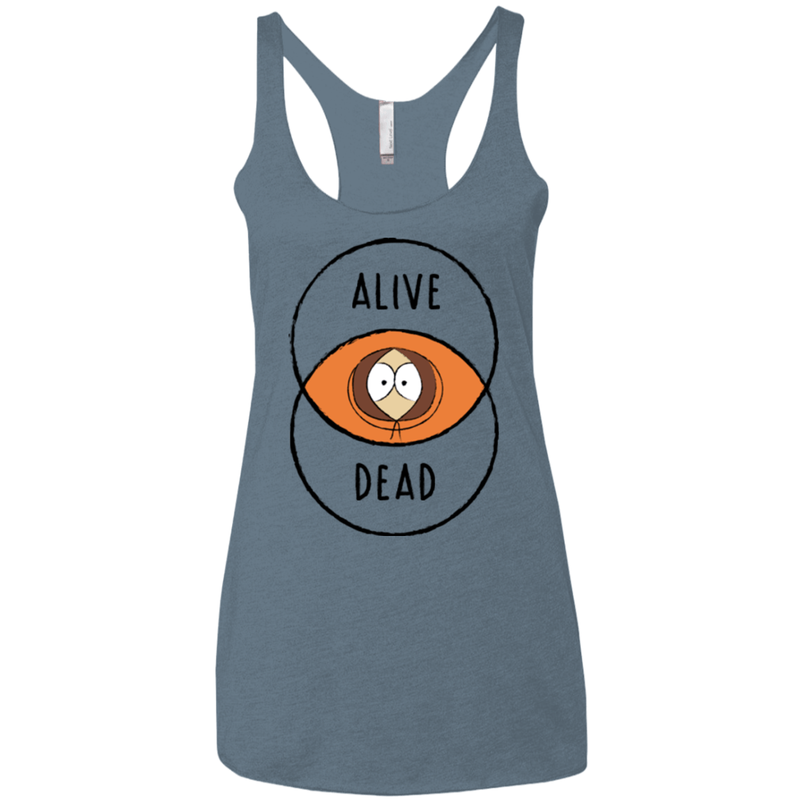 T-Shirts Indigo / X-Small Venny Women's Triblend Racerback Tank