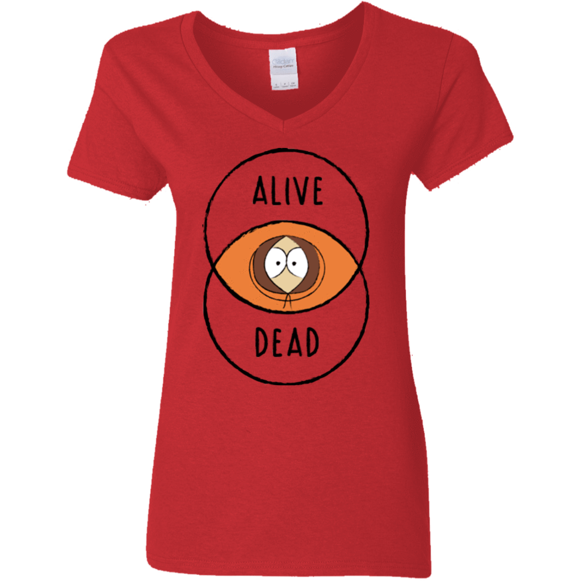 T-Shirts Red / S Venny Women's V-Neck T-Shirt