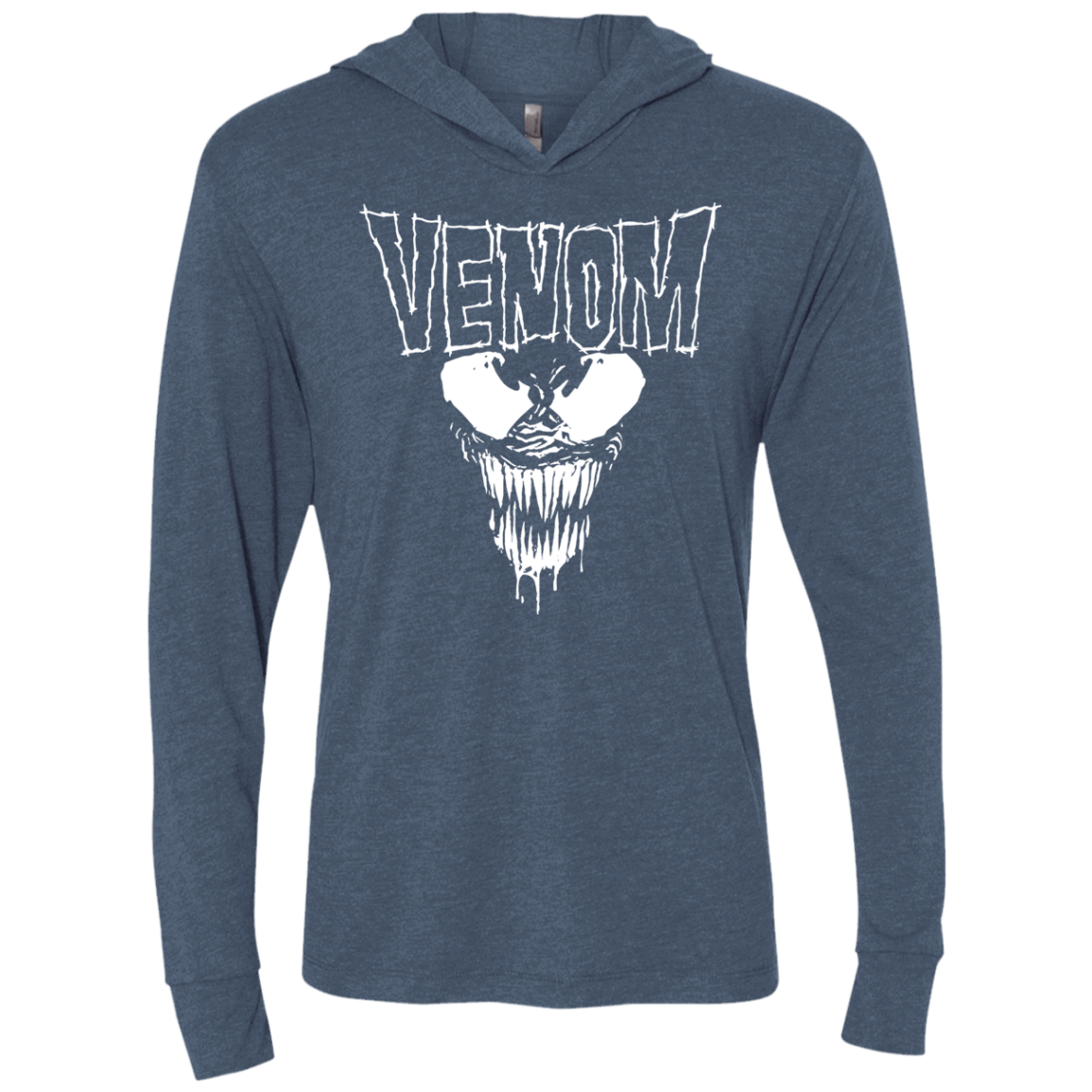 Venom Danzig Triblend Long Sleeve Hoodie Tee