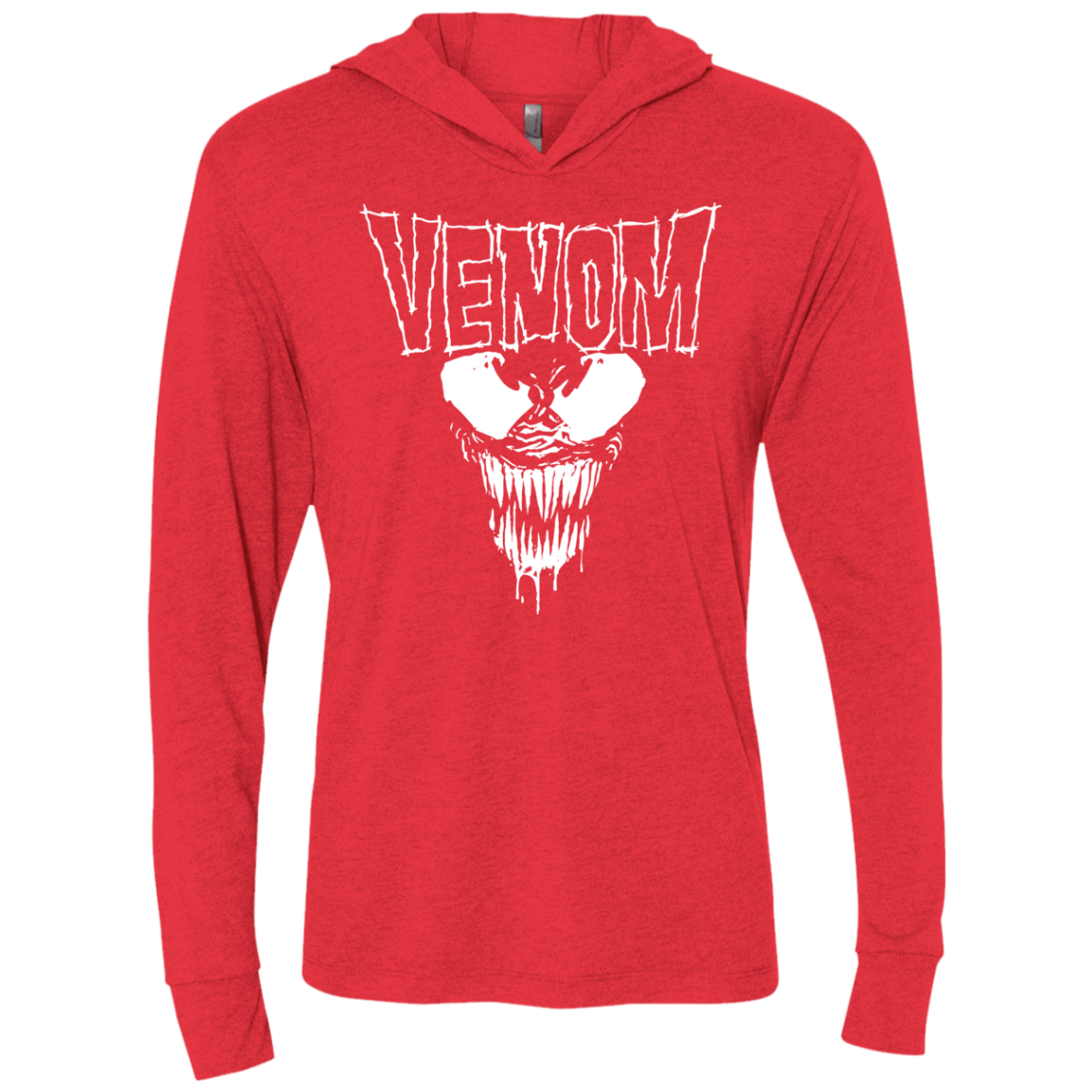 Venom Danzig Triblend Long Sleeve Hoodie Tee