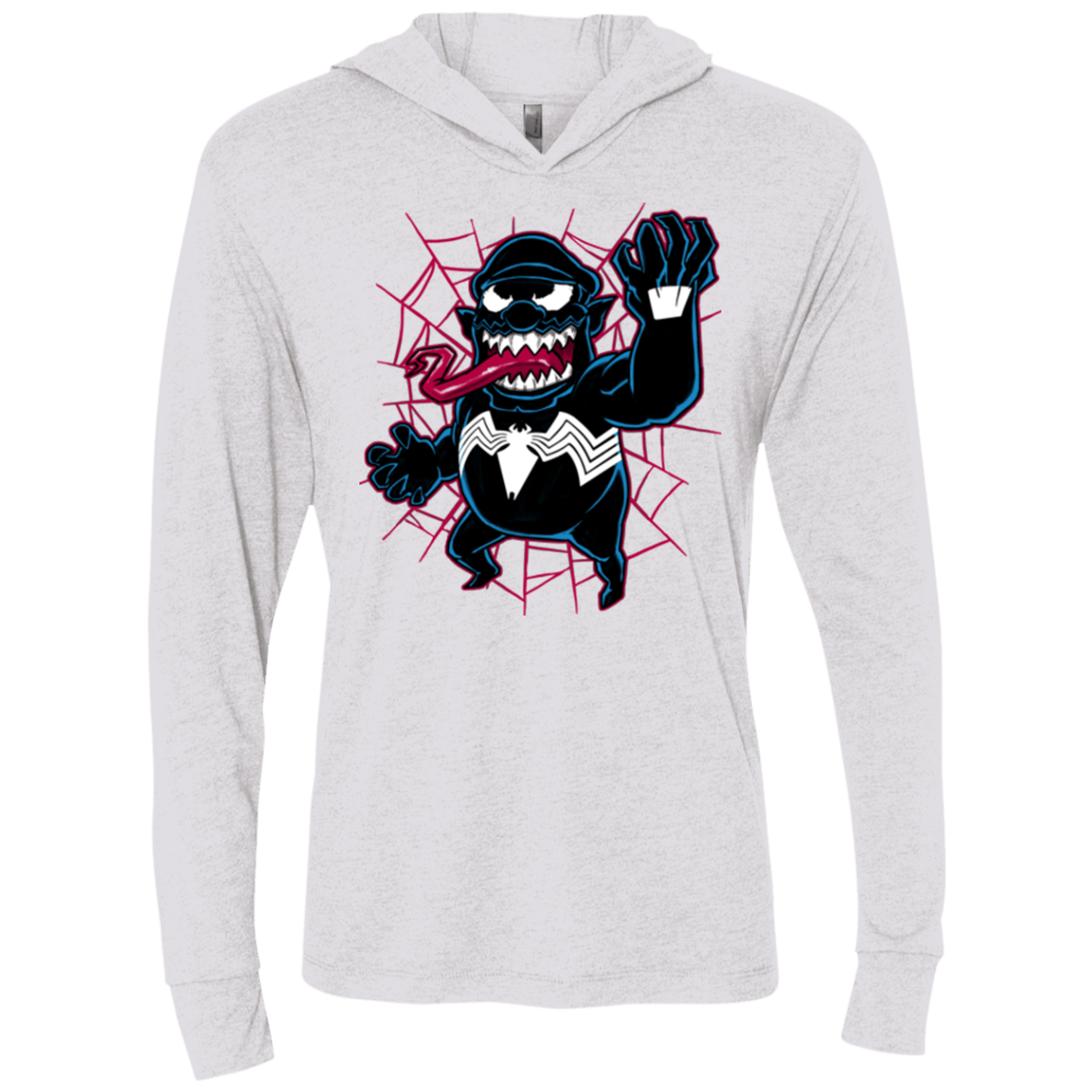 T-Shirts Heather White / X-Small Venow Triblend Long Sleeve Hoodie Tee