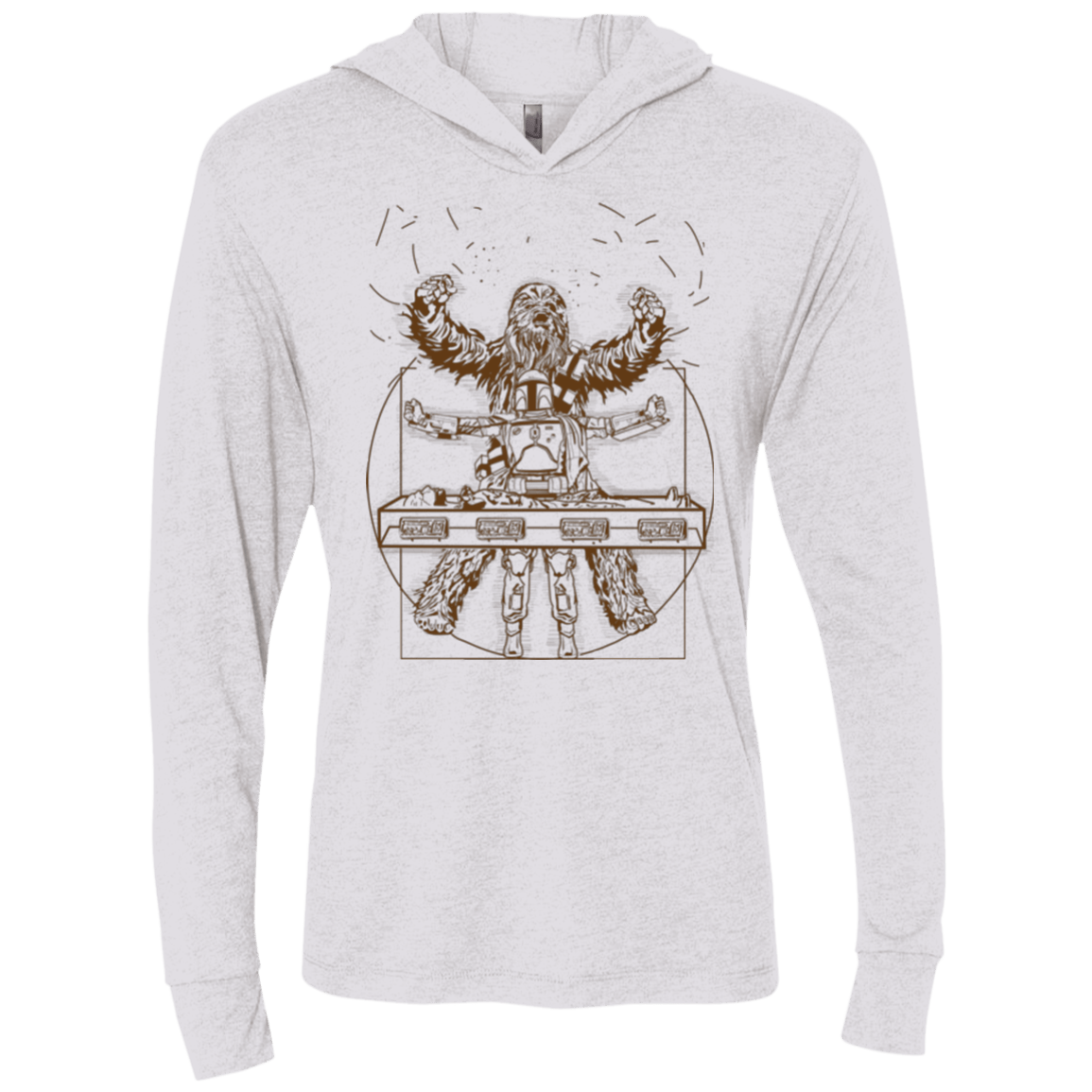 T-Shirts Heather White / X-Small Victory or Death Triblend Long Sleeve Hoodie Tee