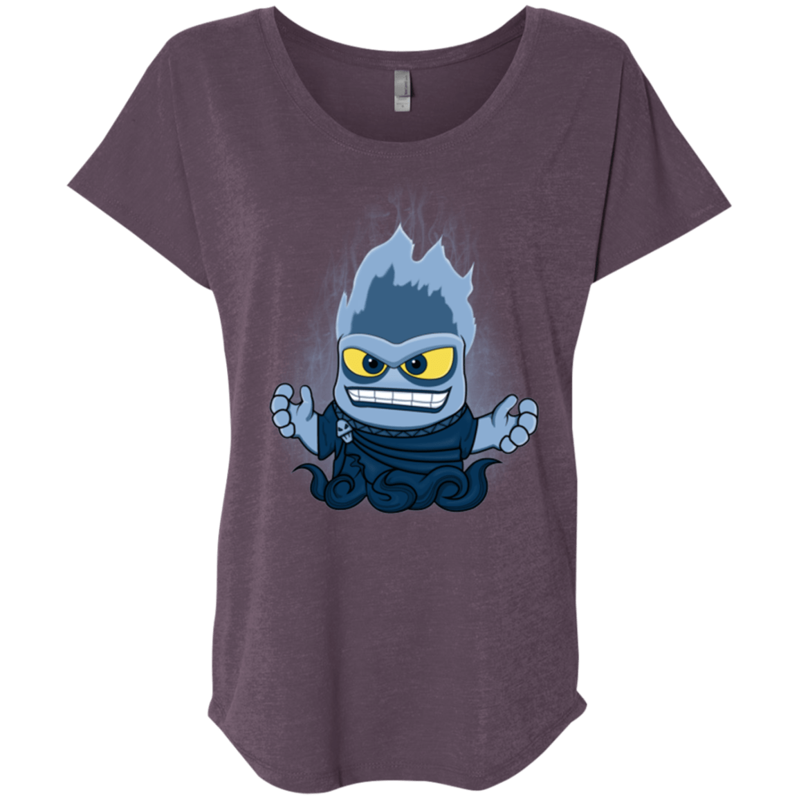 T-Shirts Vintage Purple / X-Small Villain Inside Triblend Dolman Sleeve