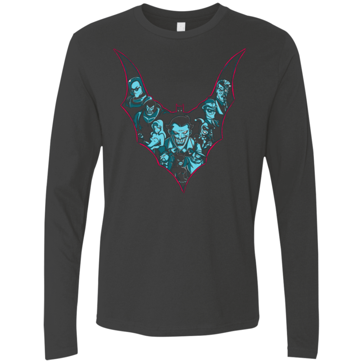 T-Shirts Heavy Metal / Small VILLAINS SHADOWS Men's Premium Long Sleeve