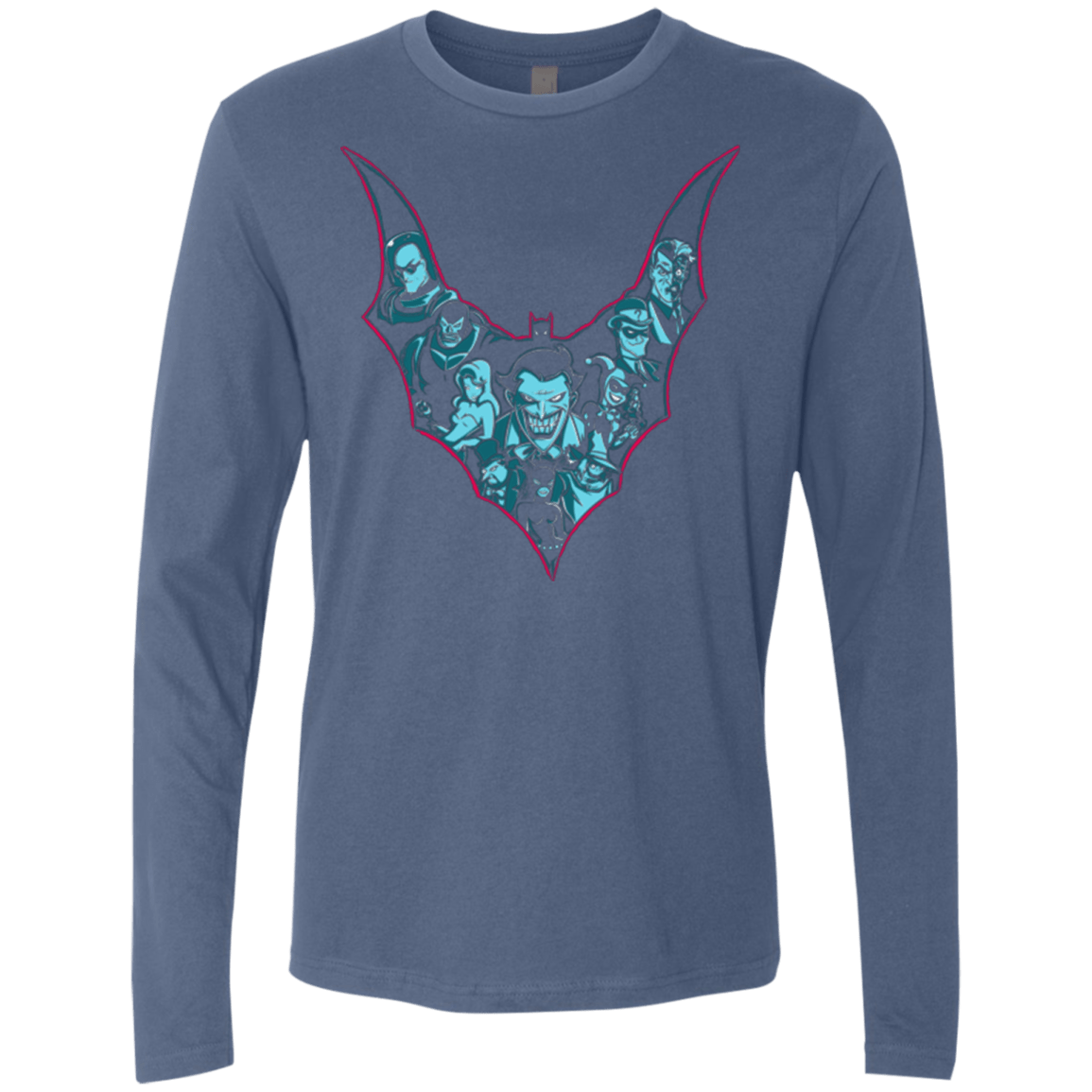T-Shirts Indigo / Small VILLAINS SHADOWS Men's Premium Long Sleeve