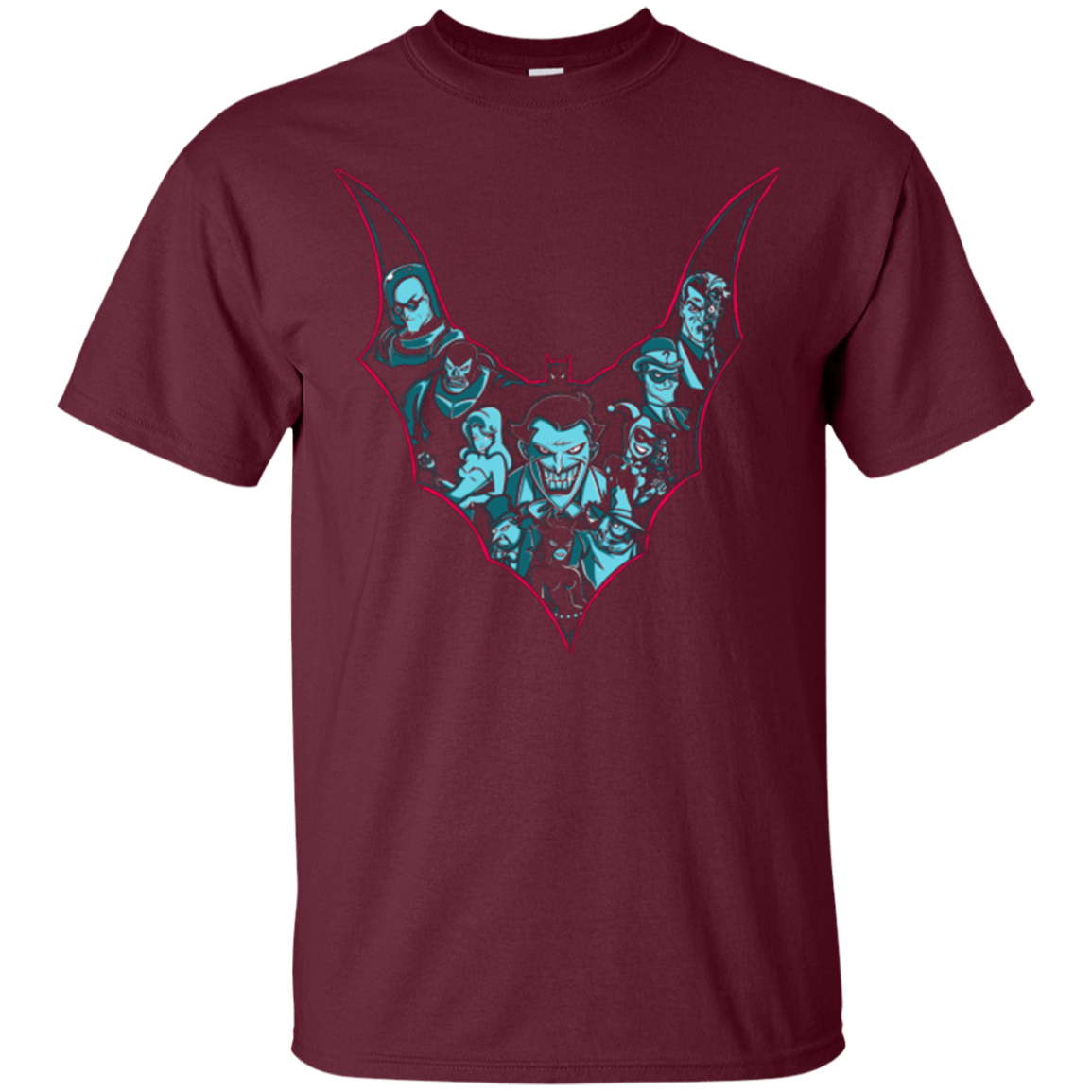 T-Shirts Maroon / Small VILLAINS SHADOWS T-Shirt