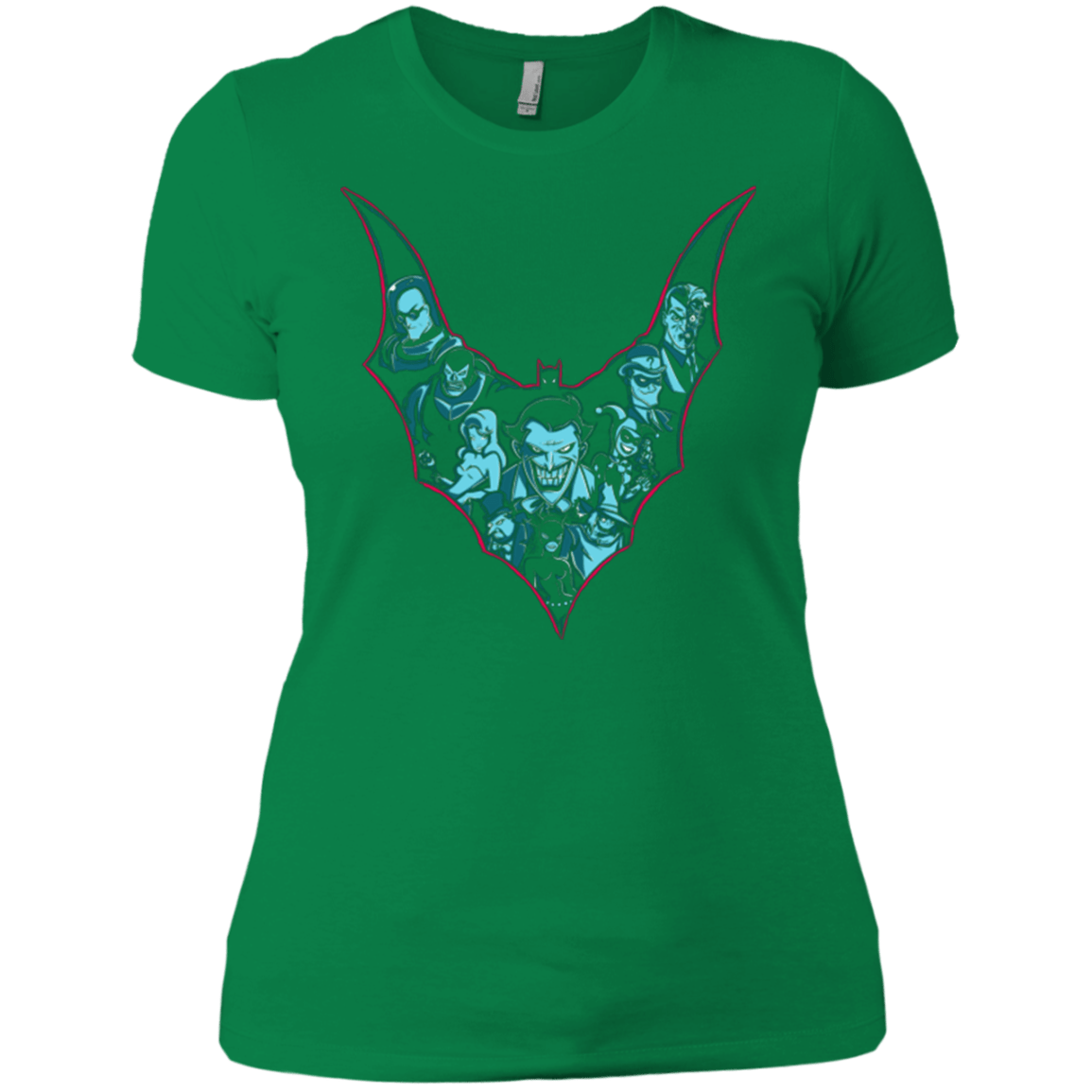 T-Shirts Kelly Green / X-Small VILLAINS SHADOWS Women's Premium T-Shirt