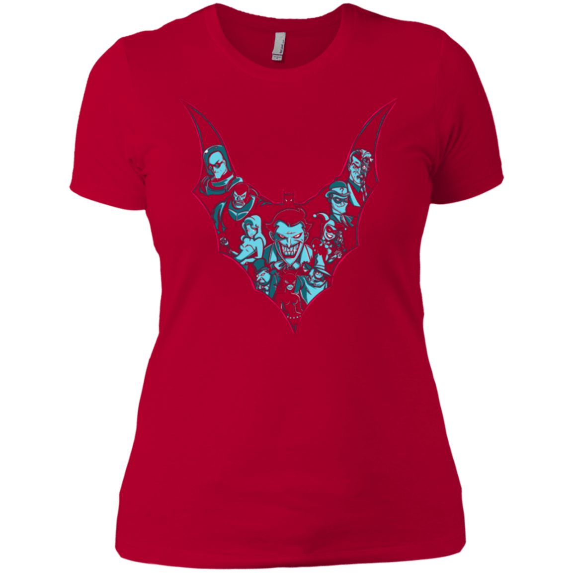 T-Shirts Red / X-Small VILLAINS SHADOWS Women's Premium T-Shirt