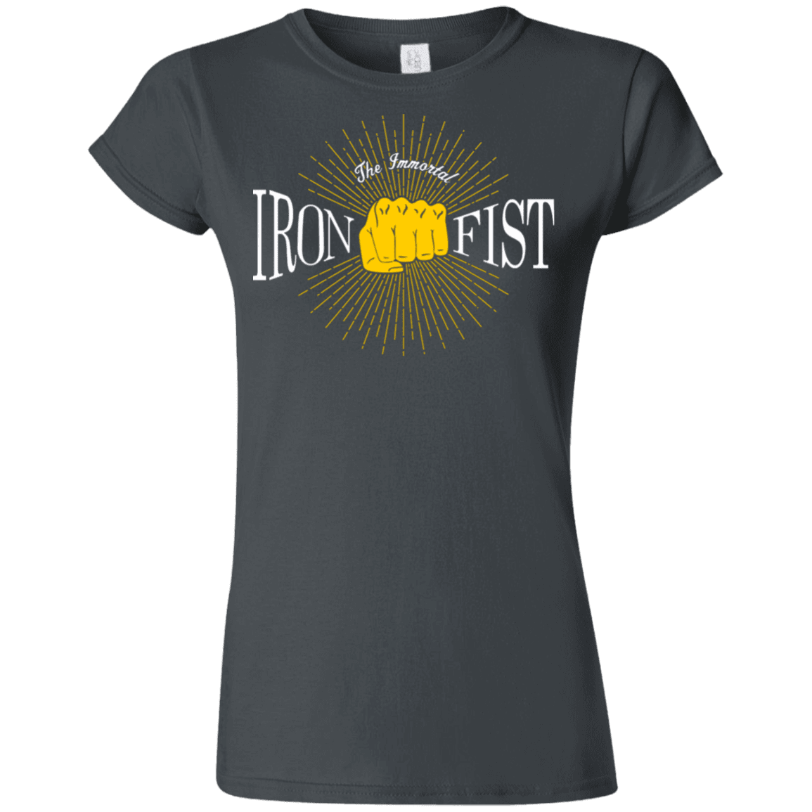 T-Shirts Charcoal / S Vintage Immortal Iron Fist Junior Slimmer-Fit T-Shirt