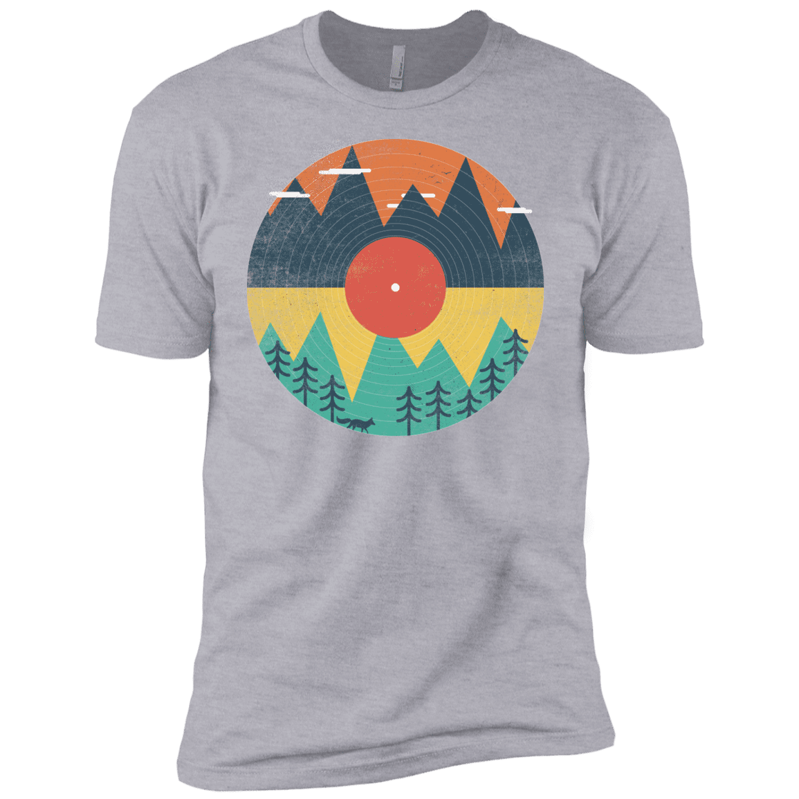 T-Shirts Heather Grey / YXS Vinyl Fox Boys Premium T-Shirt