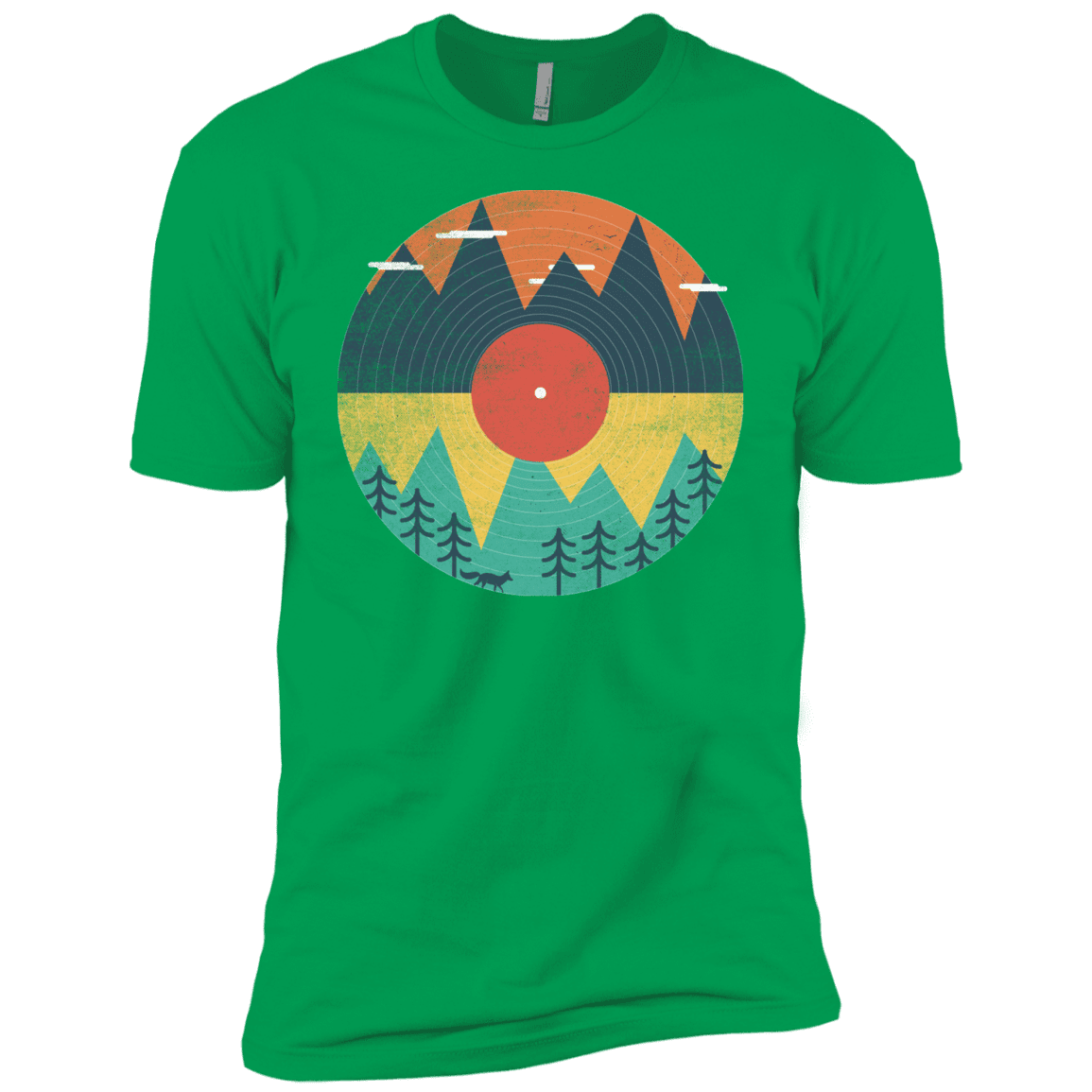 T-Shirts Kelly Green / YXS Vinyl Fox Boys Premium T-Shirt