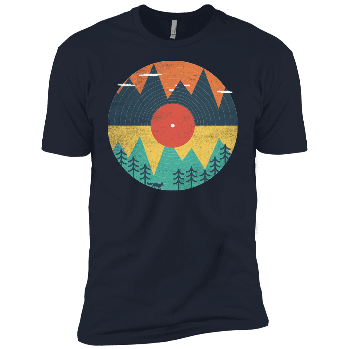 T-Shirts Midnight Navy / YXS Vinyl Fox Boys Premium T-Shirt