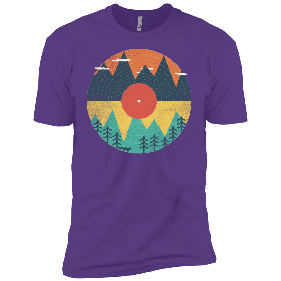 T-Shirts Purple Rush / YXS Vinyl Fox Boys Premium T-Shirt