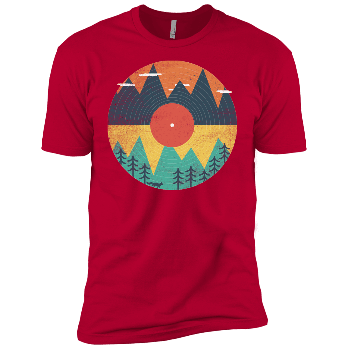 T-Shirts Red / YXS Vinyl Fox Boys Premium T-Shirt