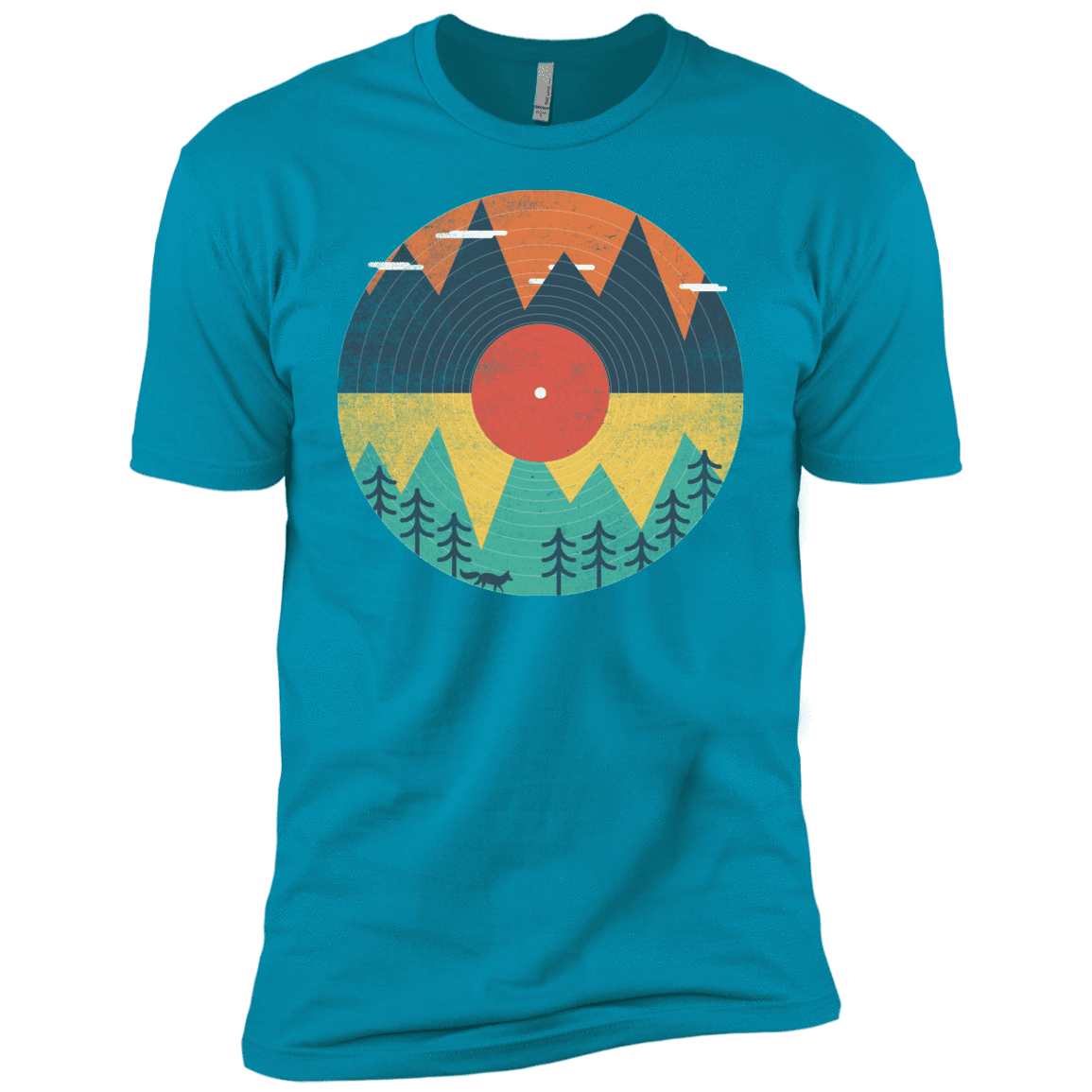 T-Shirts Turquoise / YXS Vinyl Fox Boys Premium T-Shirt