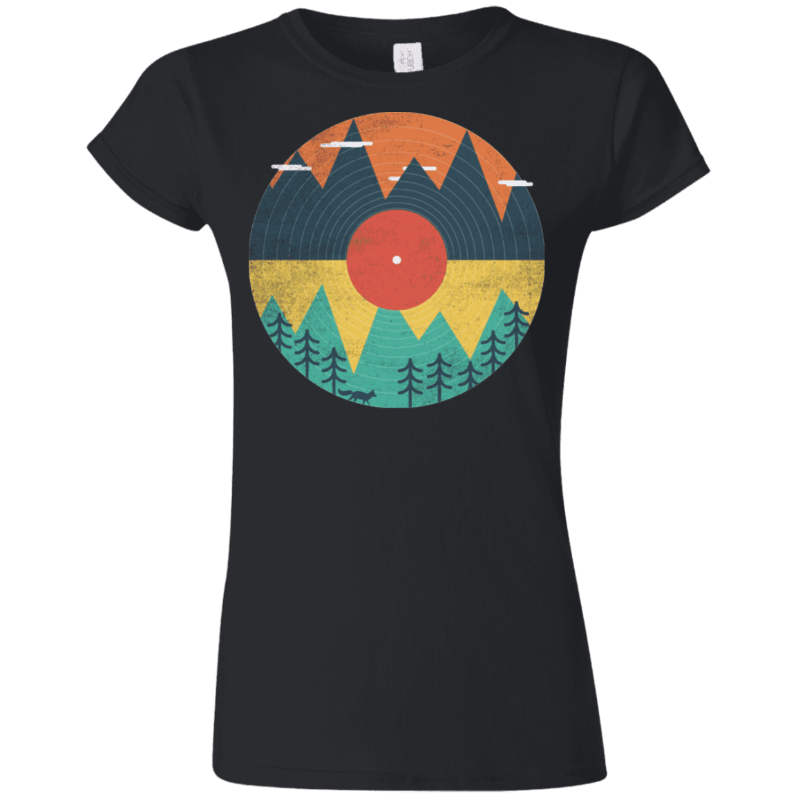 T-Shirts Black / S Vinyl Fox Junior Slimmer-Fit T-Shirt