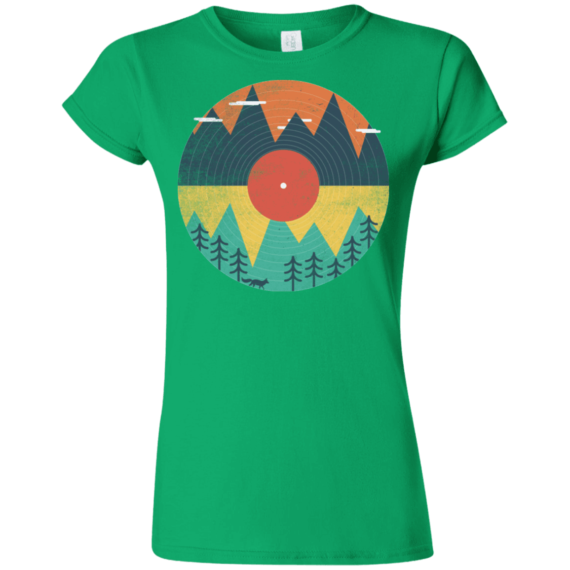 T-Shirts Irish Green / S Vinyl Fox Junior Slimmer-Fit T-Shirt