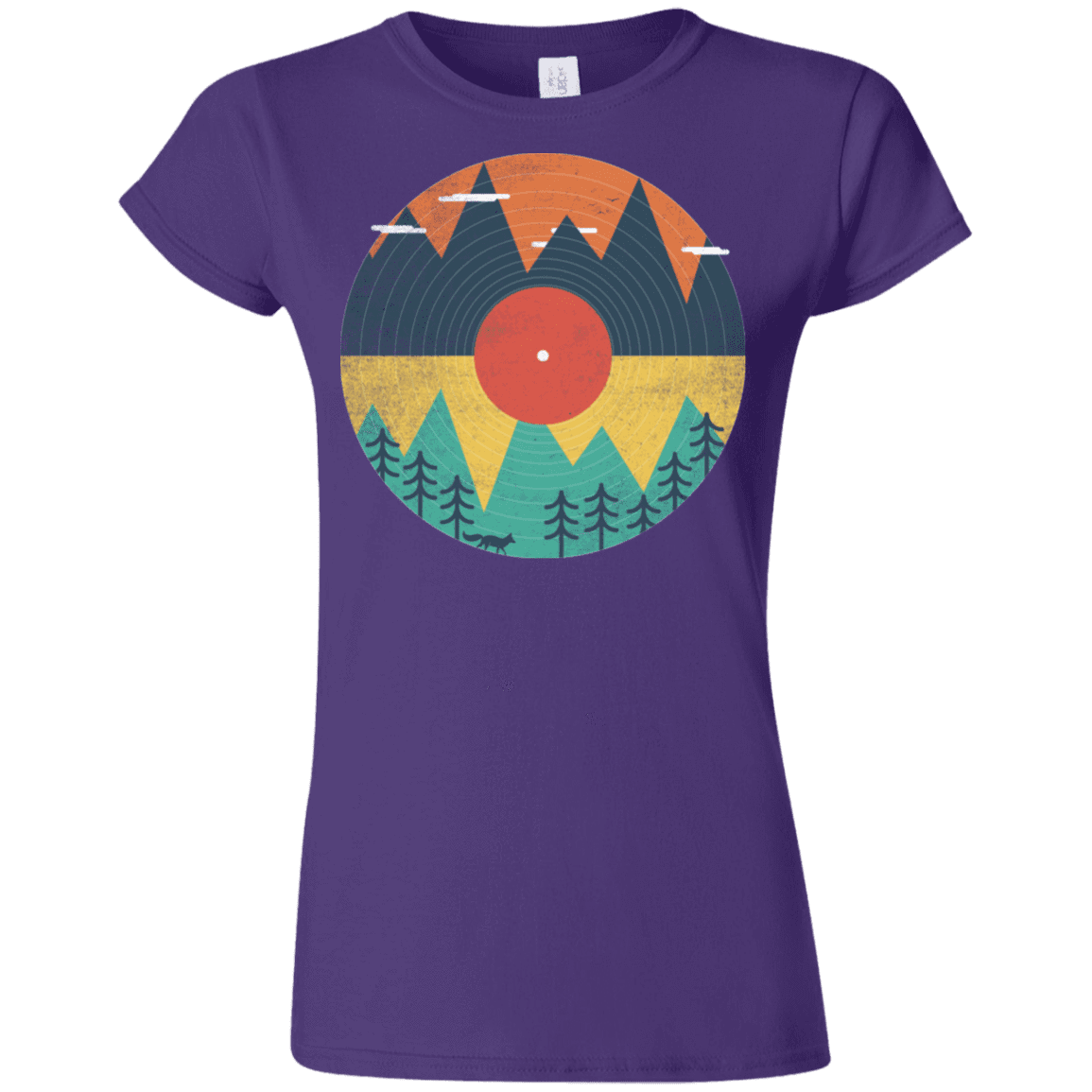 T-Shirts Purple / S Vinyl Fox Junior Slimmer-Fit T-Shirt