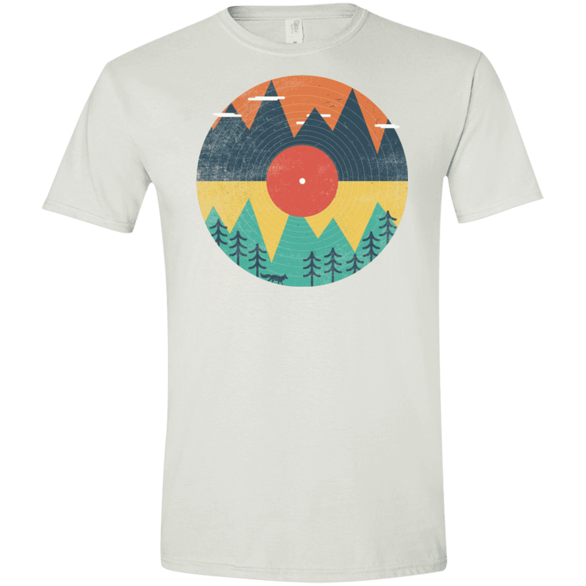 T-Shirts White / X-Small Vinyl Fox Men's Semi-Fitted Softstyle