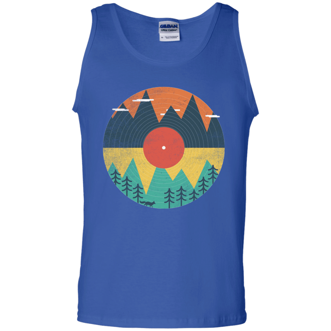 T-Shirts Royal / S Vinyl Fox Men's Tank Top