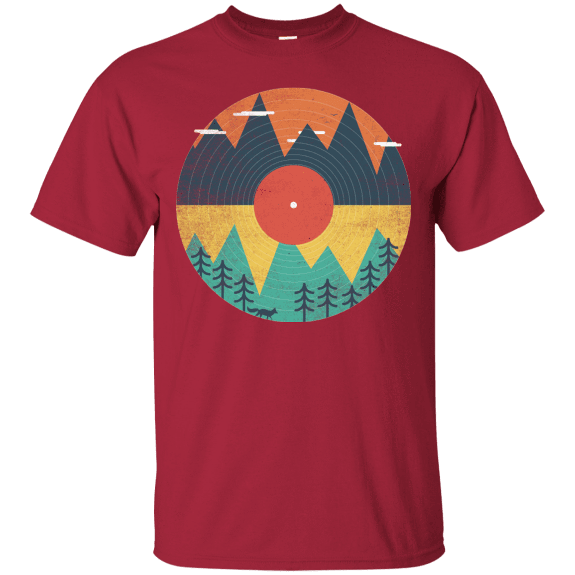T-Shirts Cardinal / S Vinyl Fox T-Shirt