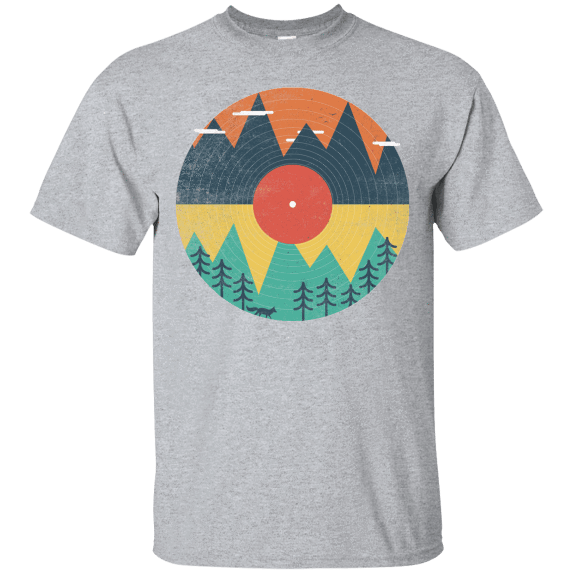 T-Shirts Sport Grey / S Vinyl Fox T-Shirt