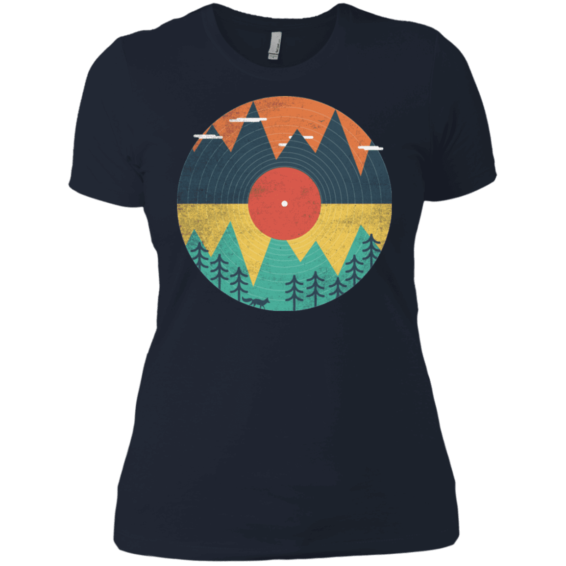 T-Shirts Midnight Navy / X-Small Vinyl Fox Women's Premium T-Shirt