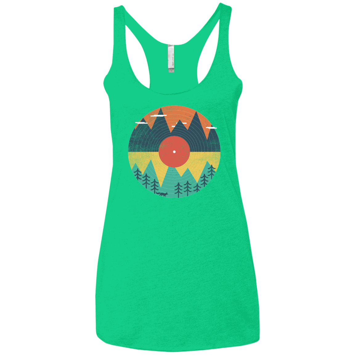 T-Shirts Envy / X-Small Vinyl Fox Women's Triblend Racerback Tank