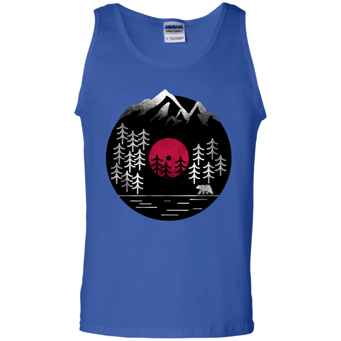 T-Shirts Royal / S Vinyl Nature Men's Tank Top