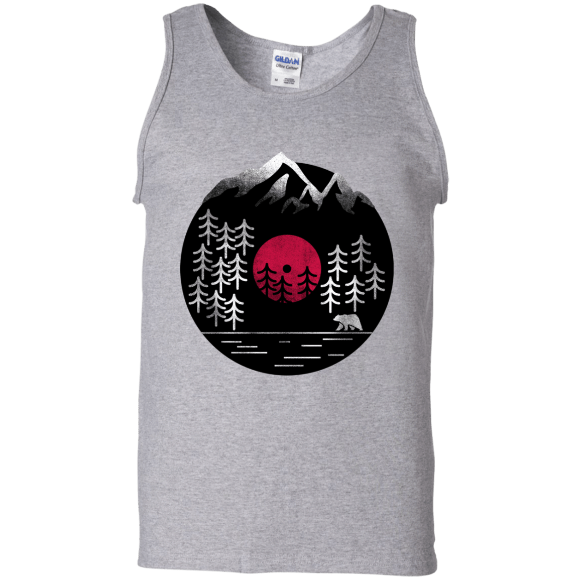 T-Shirts Sport Grey / S Vinyl Nature Men's Tank Top