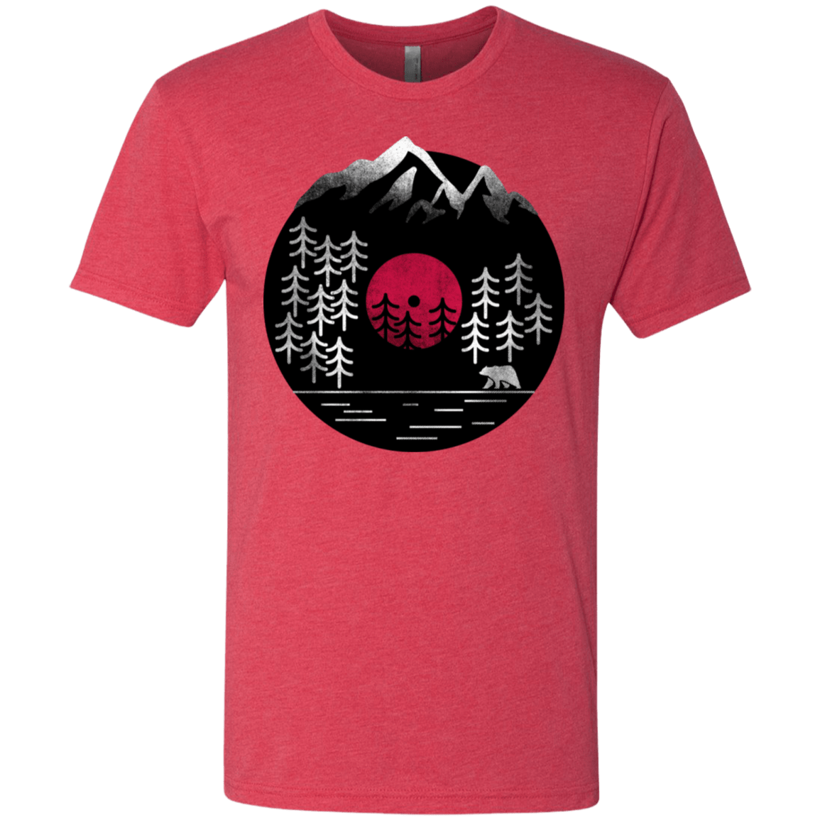 T-Shirts Vintage Red / S Vinyl Nature Men's Triblend T-Shirt