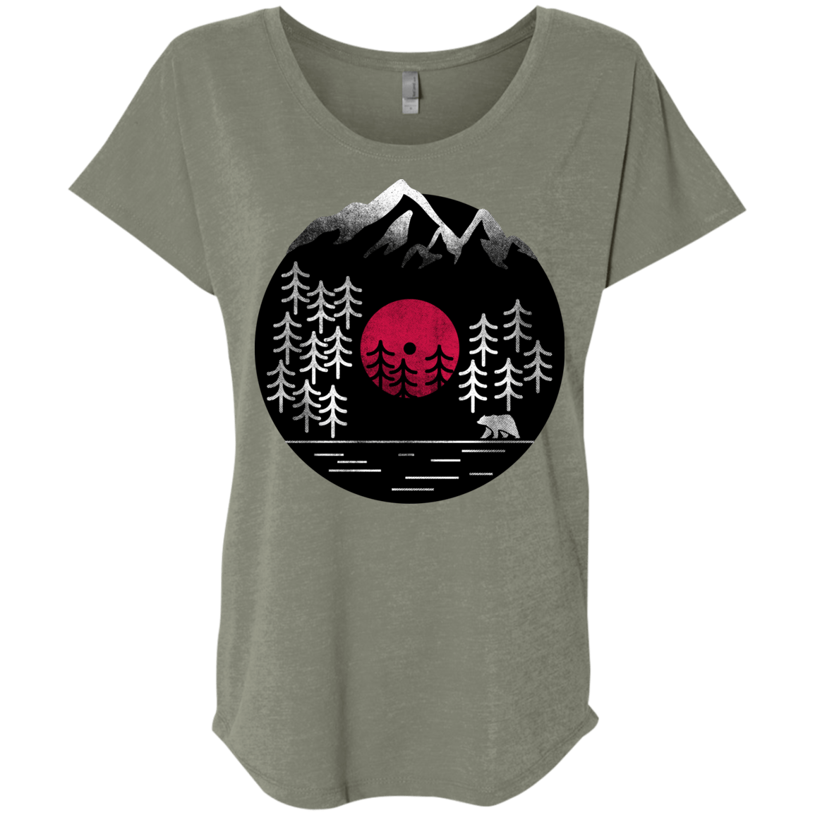 T-Shirts Venetian Grey / X-Small Vinyl Nature Triblend Dolman Sleeve