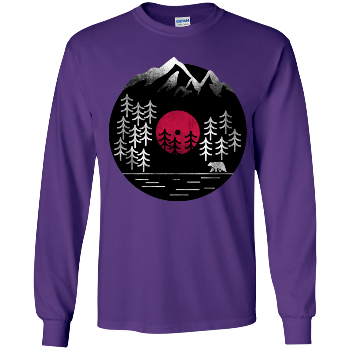 T-Shirts Purple / YS Vinyl Nature Youth Long Sleeve T-Shirt
